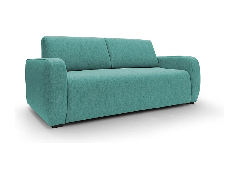 Duna Schlafsofa mit 20 cm Matratze aus wasserfestem Stoff T03 195 cm (mat. 140x197) grün