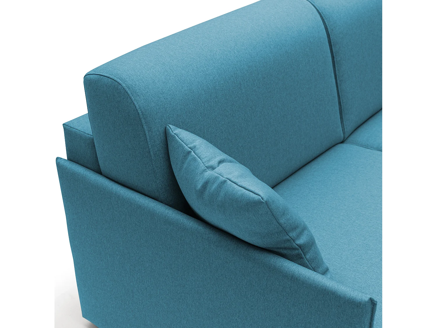 Evans Schlafsofa aus wasserfestem Stoff T13 169 cm (mat. 140x197)  hellblau