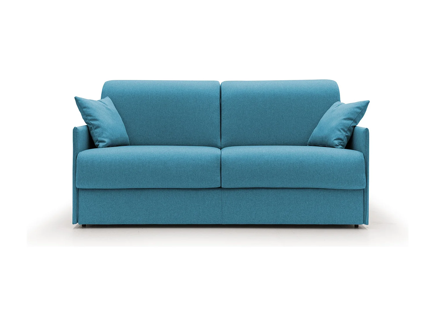 Evans Sofá cama convertible en tela impermeable 169 cm (mat. 140x197) Azul Claro