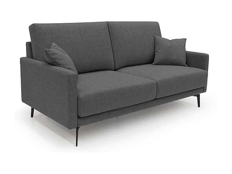 Saturno modernes Sofa aus weichem wasserfestem Stoff T03 160 cm anthrazit