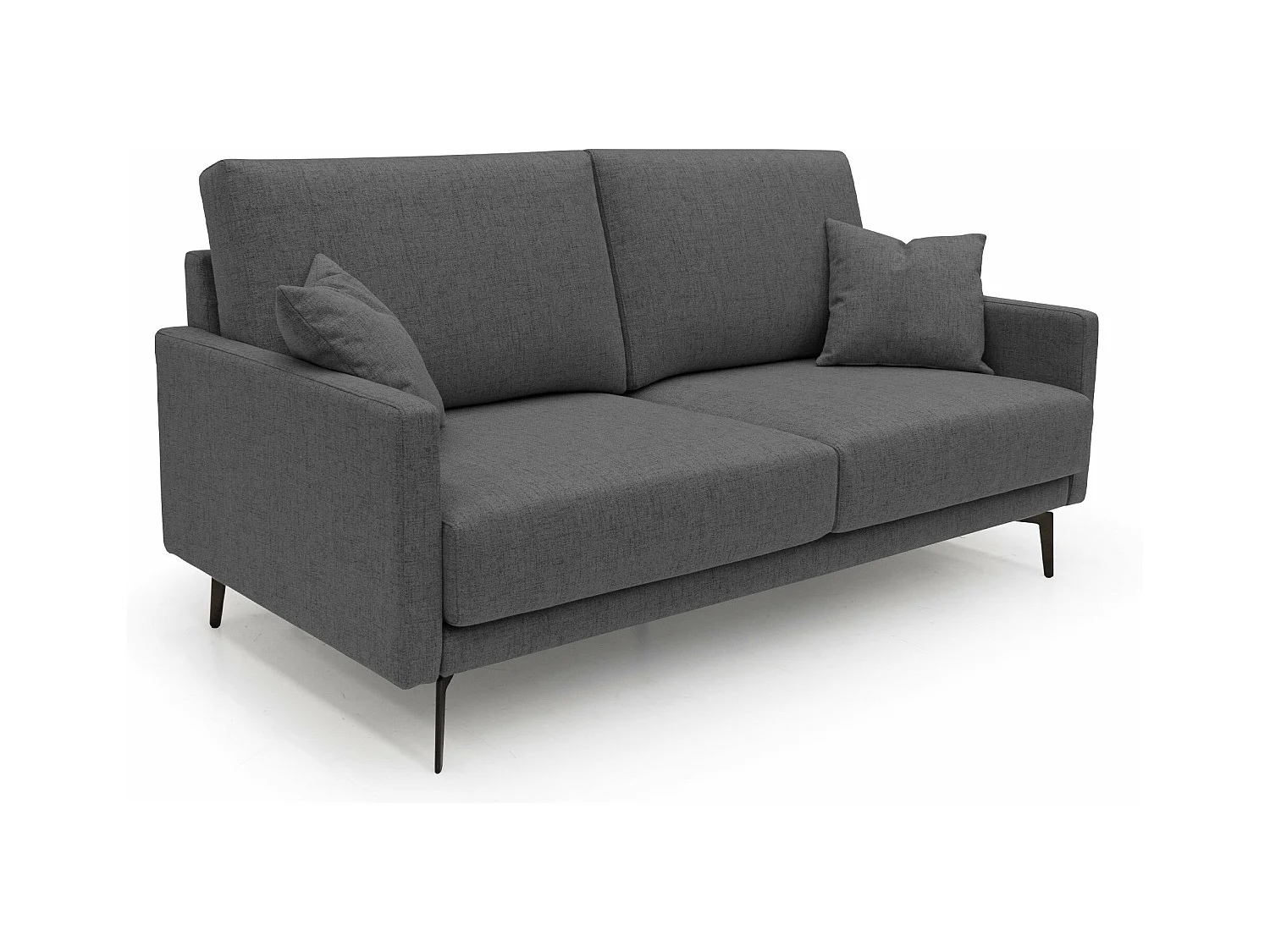 Saturno Canapé moderne en tissu doux imperméable T03 160 cm anthracite