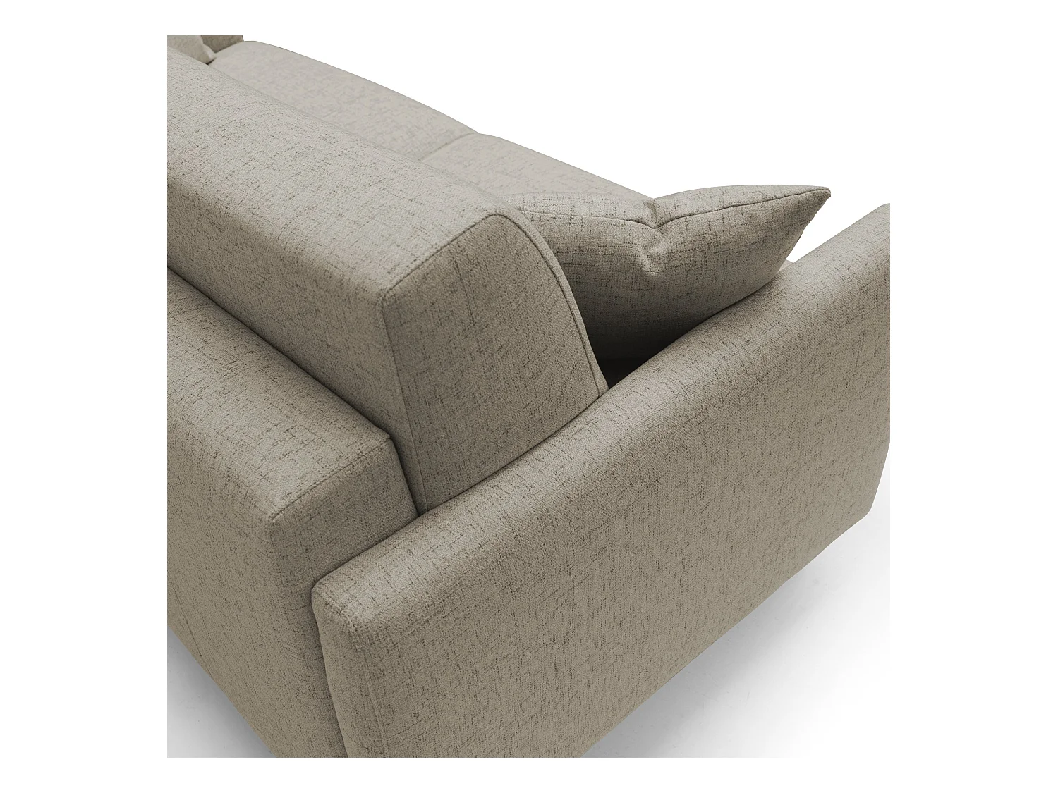 Edgar Schlafsofa aus wasserfestem felis Stoff T03 200 cm (mat. 160x197) braun