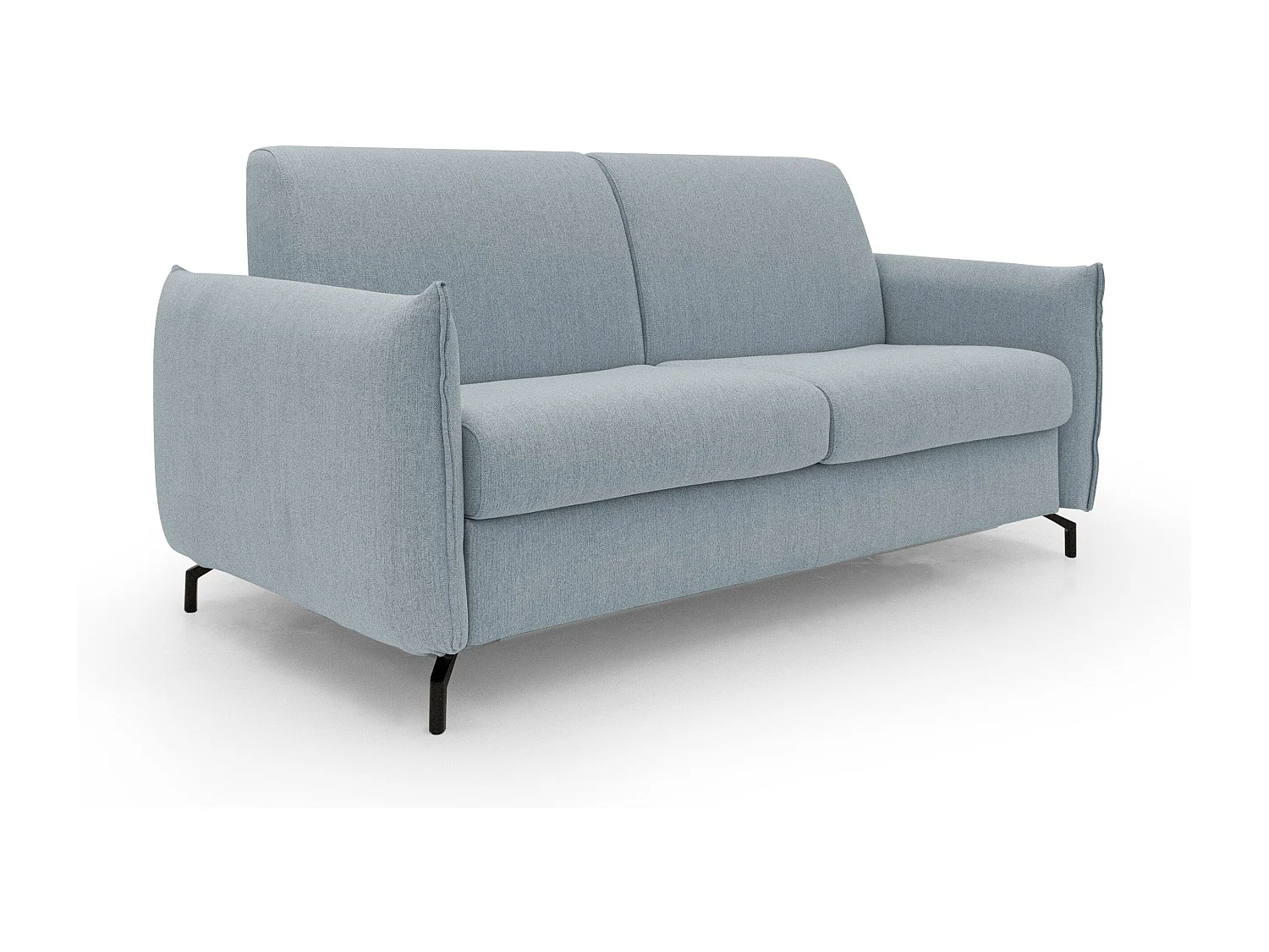 Scarlet Schlafsofa aus wasserfestem Baumwollmischgewebe T19 215 cm (mat.160x197) baby blau