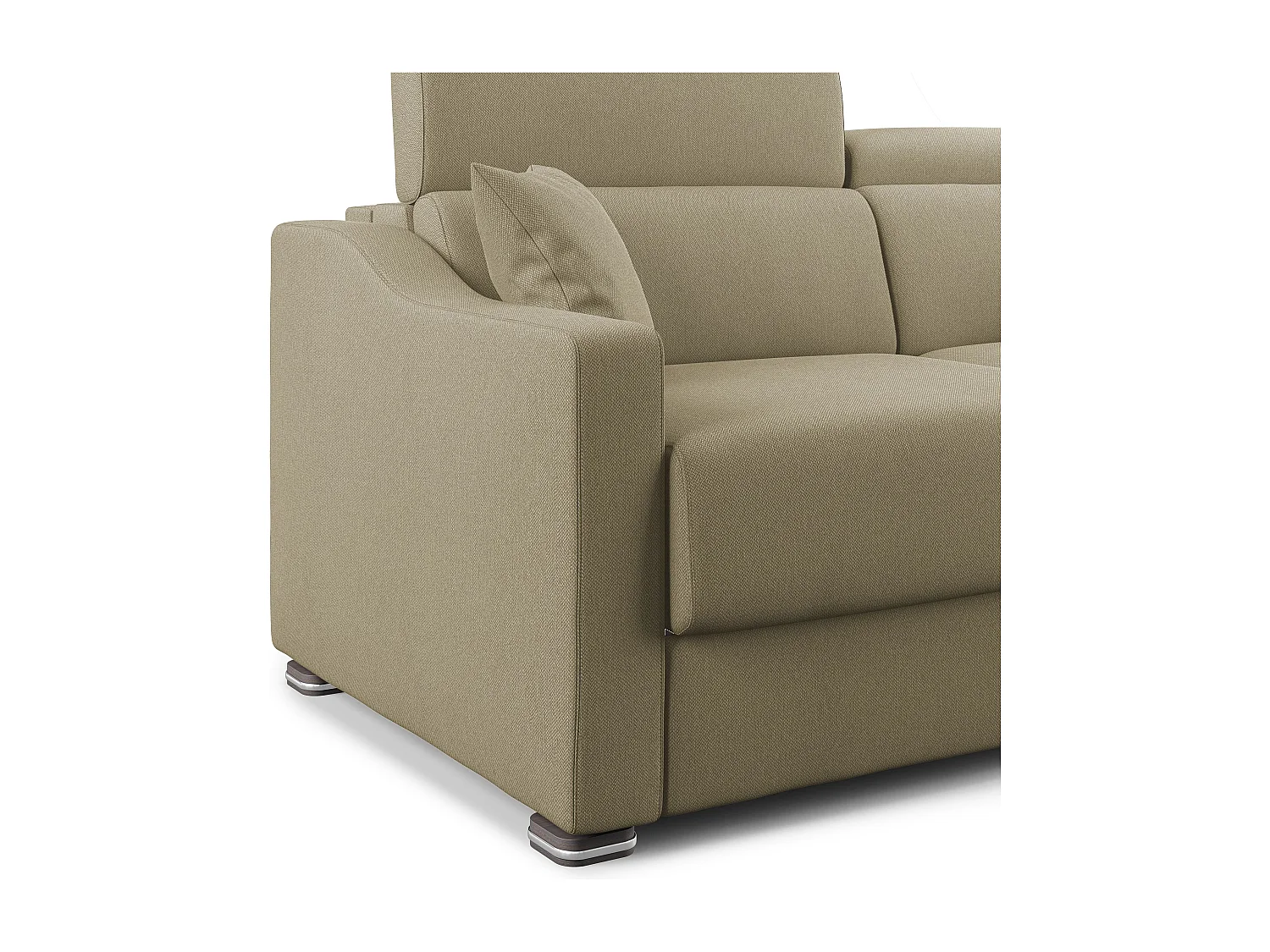 Amber Schlafsofa aus schmutzabweisendem Stoff T05 191 cm (mat. 140x197)  kamel