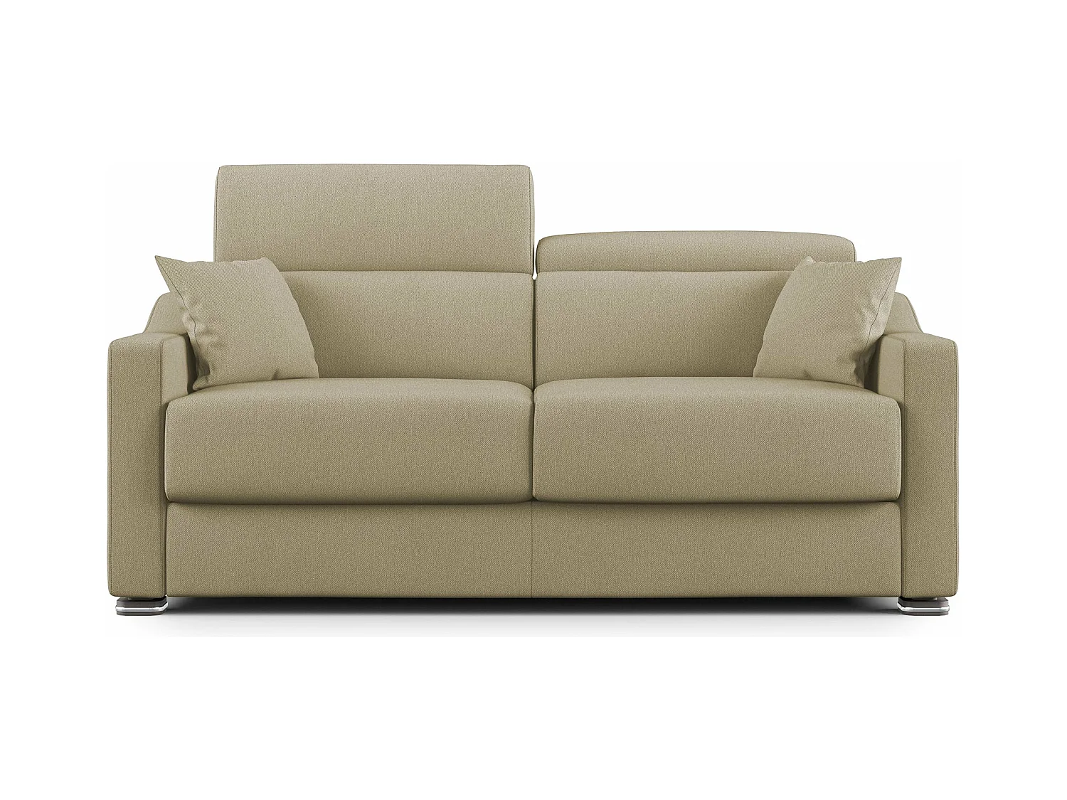 Amber Sofá cama convertible con tela desmontable 191 cm (mat. 140x197) Camel