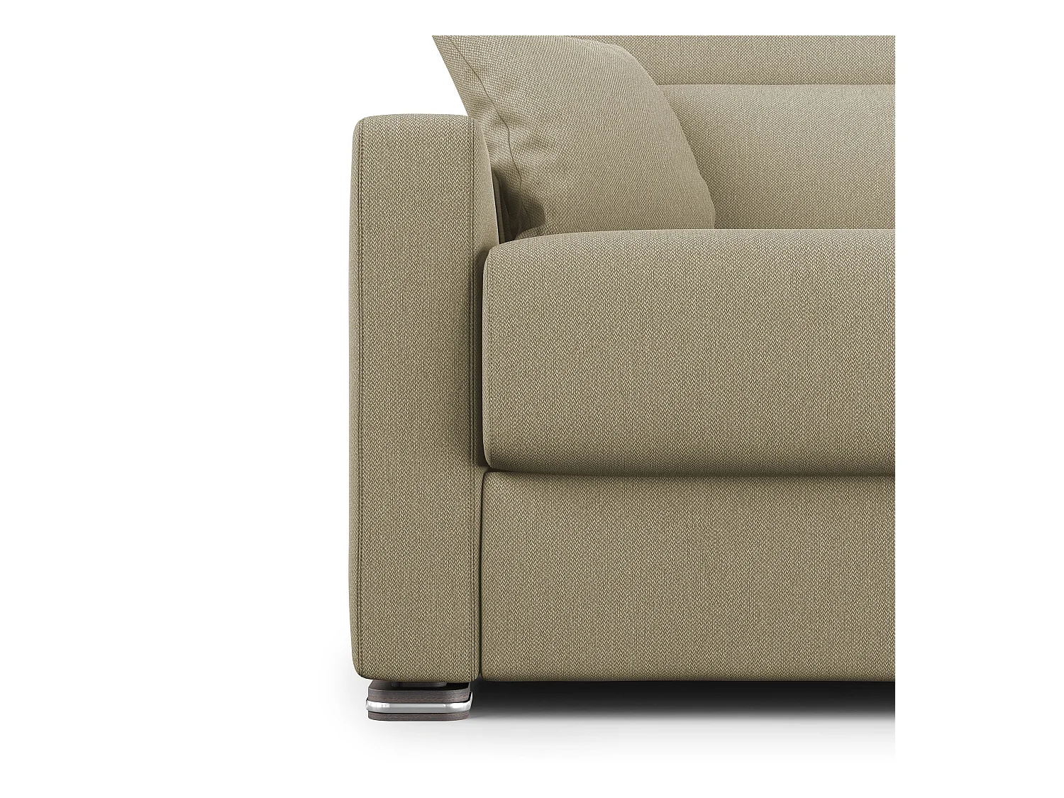 Amber Sofá cama convertible con tela desmontable 191 cm (mat. 140x197) Camel