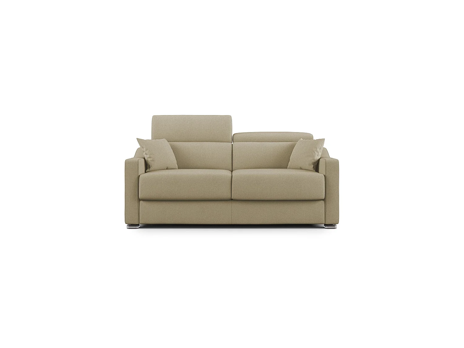 Amber Canapé lit convertible en tissu détachable T05 191 cm (mat. 140x197)  camel