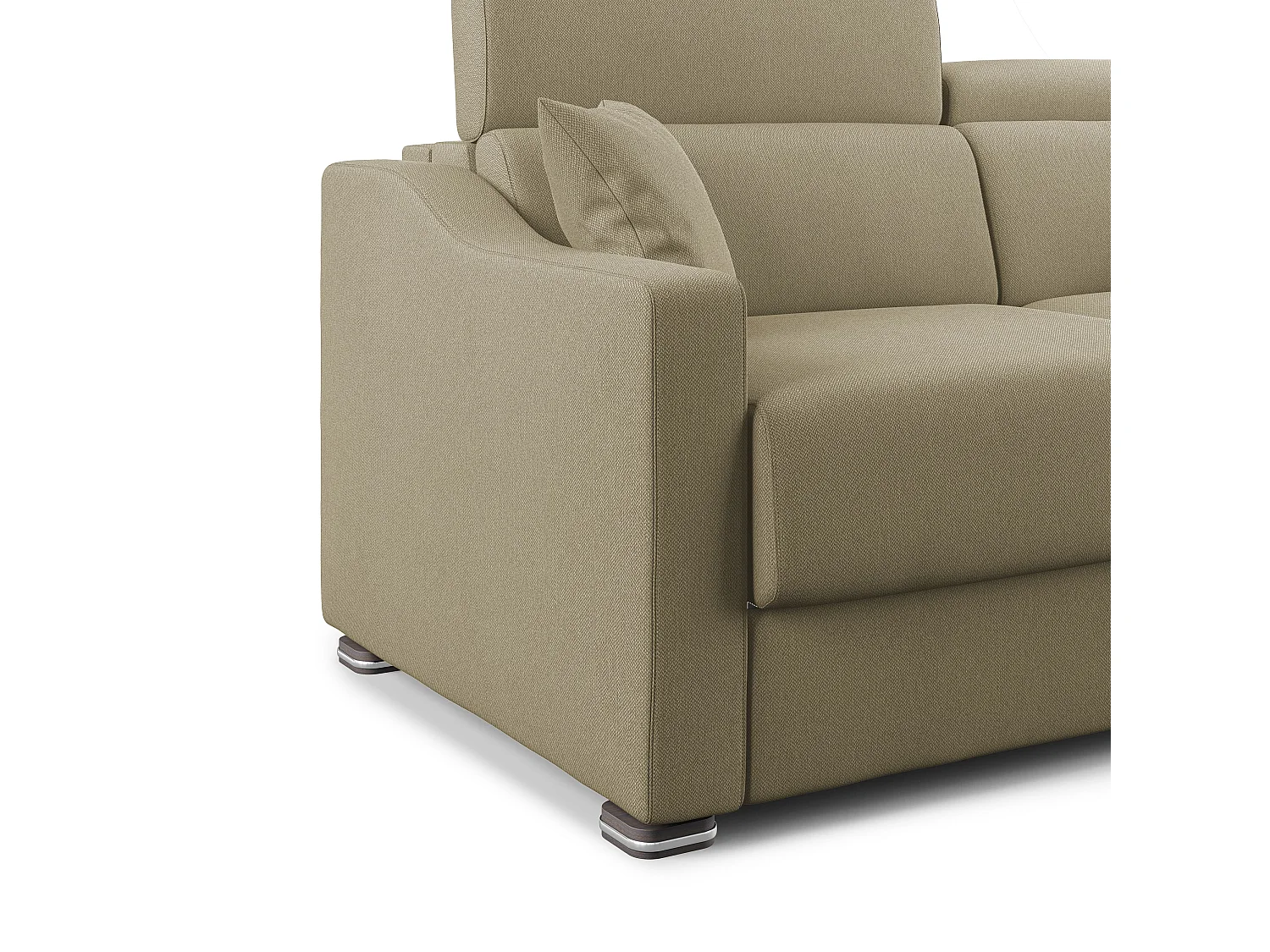 Amber Canapé lit convertible en tissu détachable T05 191 cm (mat. 140x197)  camel