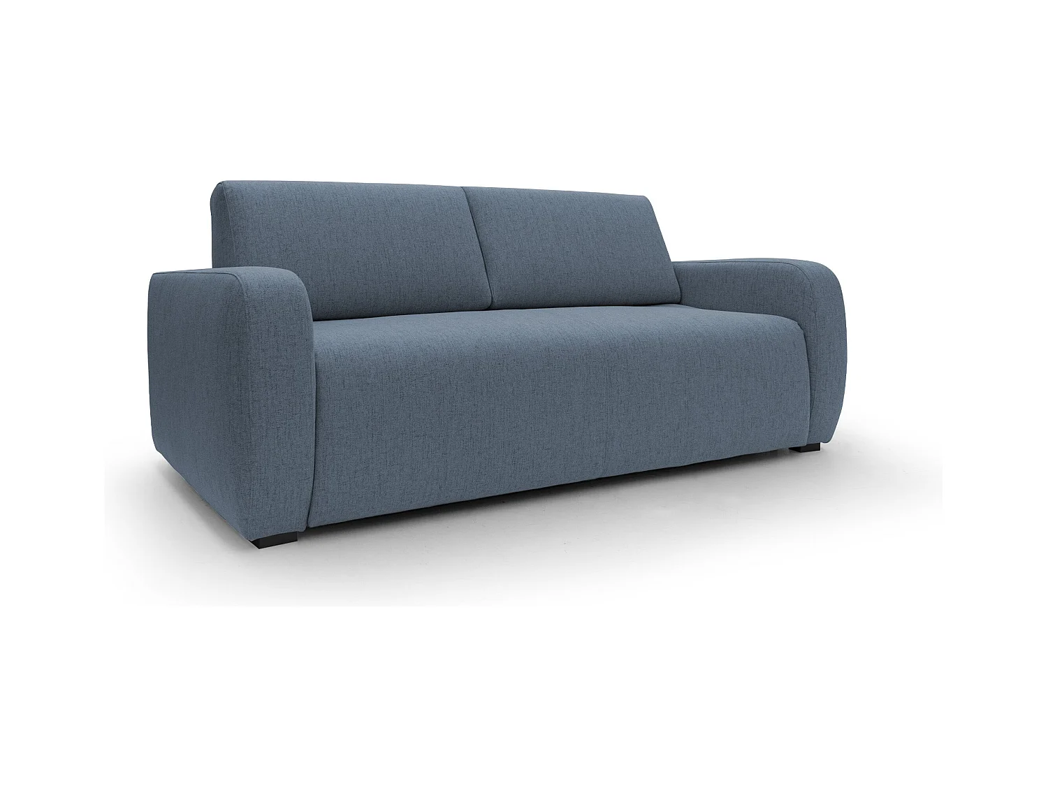 Duna Canapé lit convertible matelas 20 cm en tissu imperméable T03 215 cm (mat. 160x197) bleu