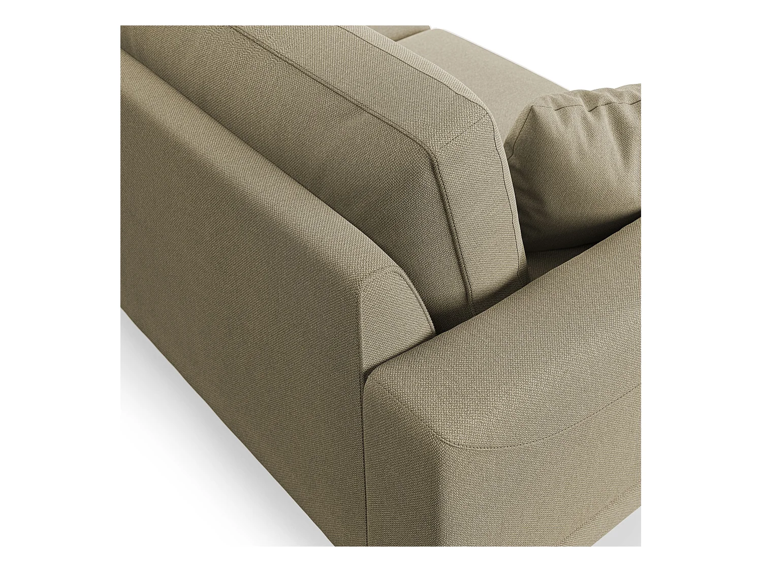 Dorian Canapé moderne en tissu doux anti-tache T05 218 cm camel