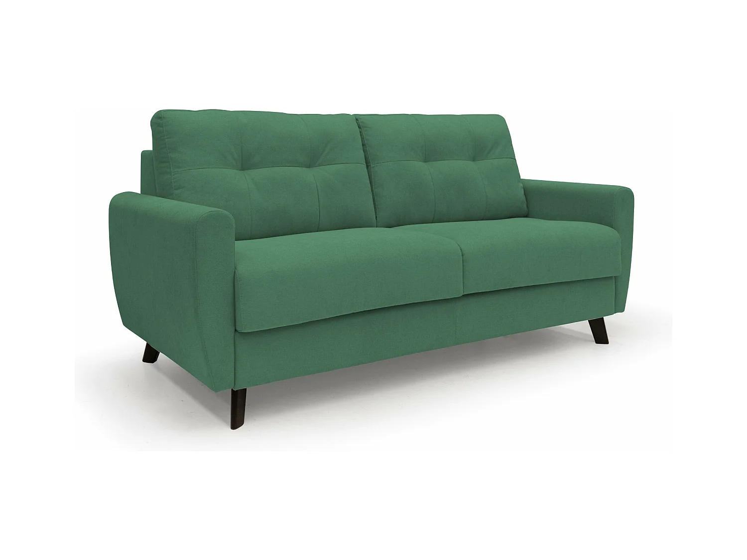Callisto Canapé lit convertible en tissu doux imperméable T02 168 cm (mat. 120x197) vert