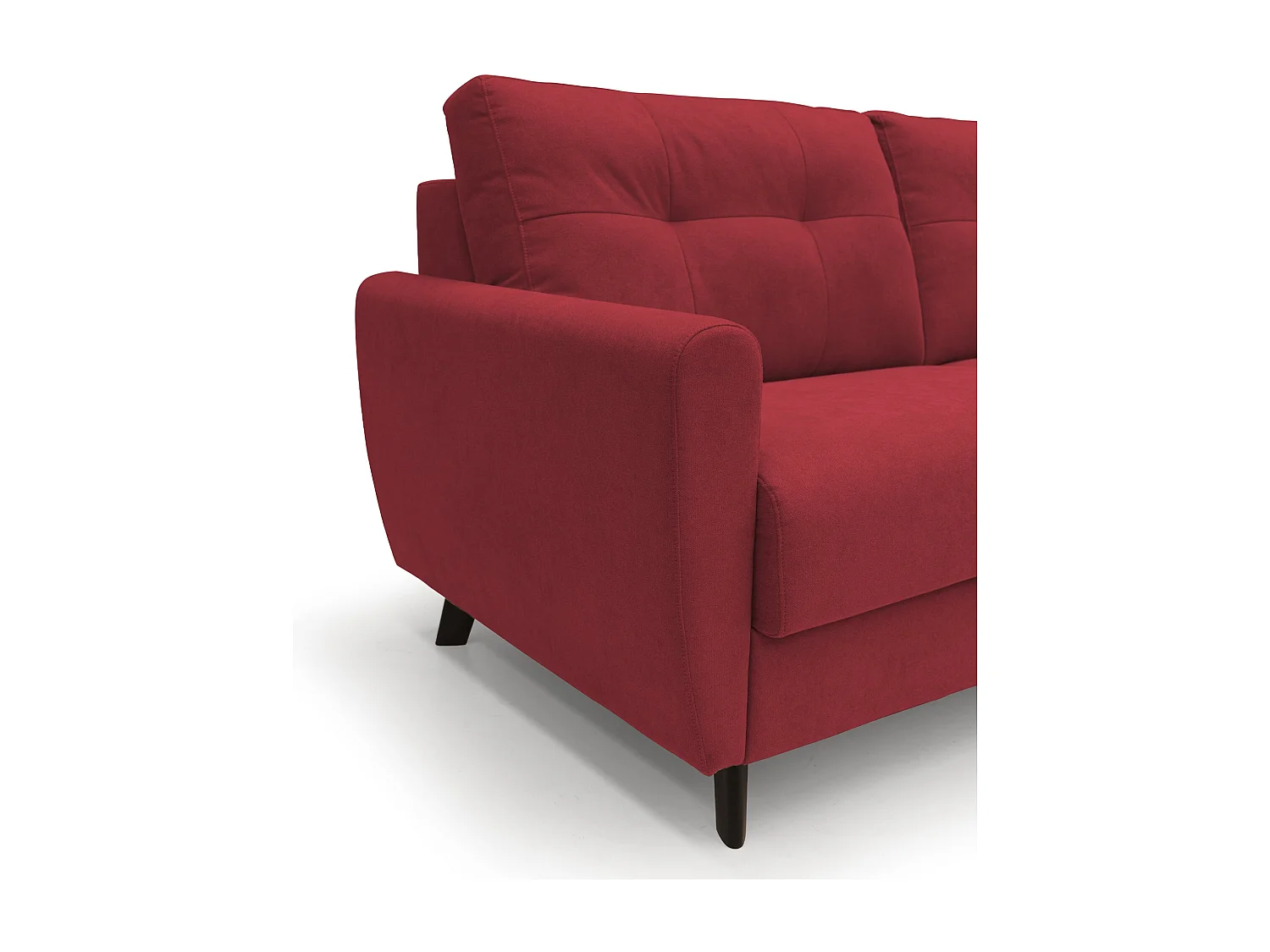 Callisto Sofá cama convertible de tela suave e impermeable 208 cm (mat. 160x197) Rojo