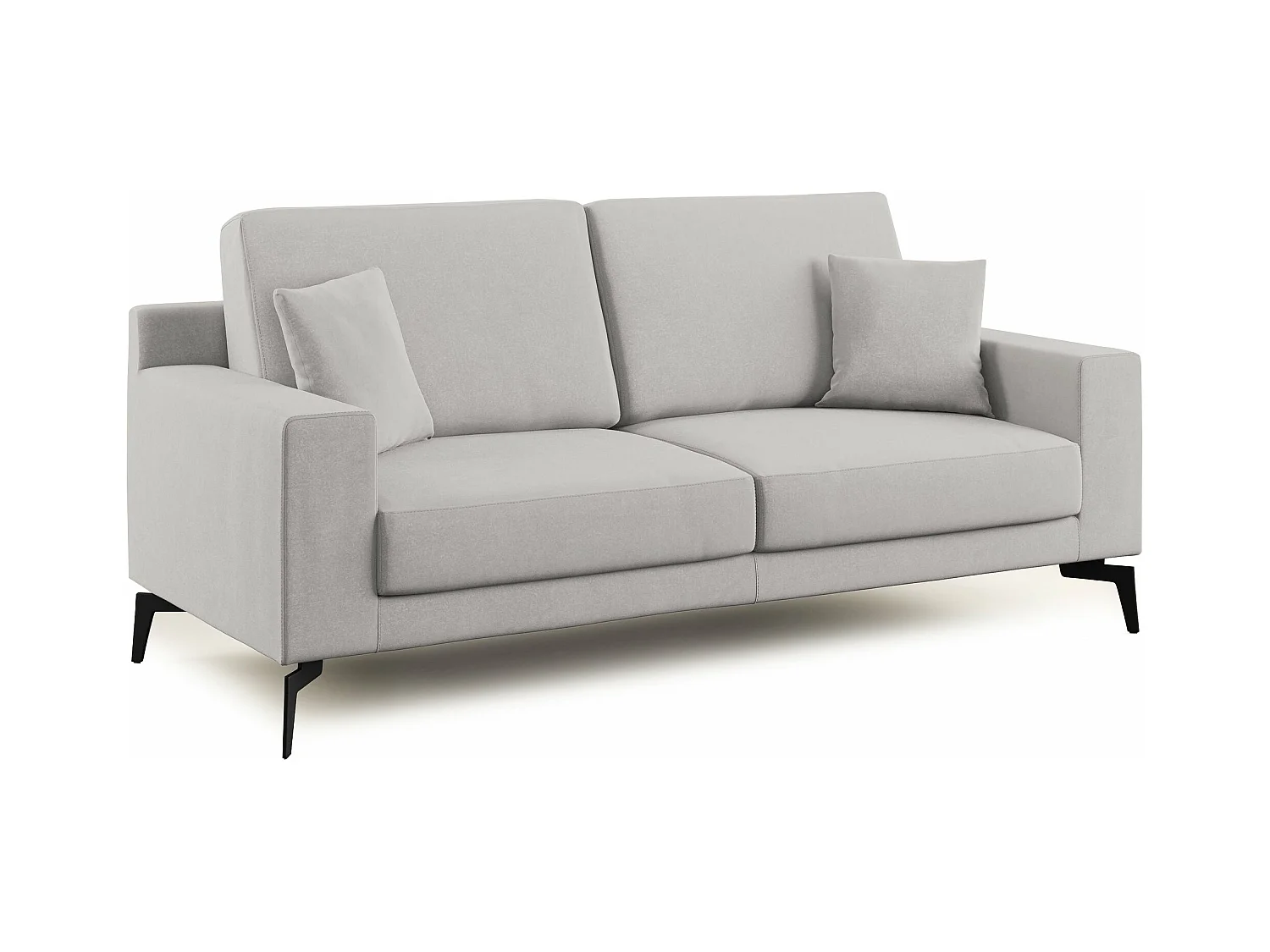 Prestige Canapé moderne en microfibre détachable T11 146 cm  gris clair