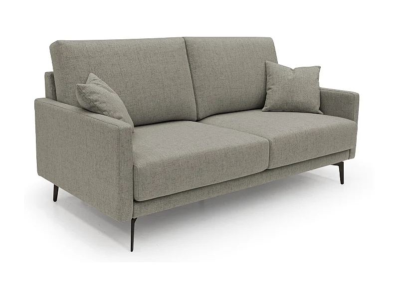 Saturno modernes Sofa aus weichem wasserfestem Stoff T03 140 cm taupe