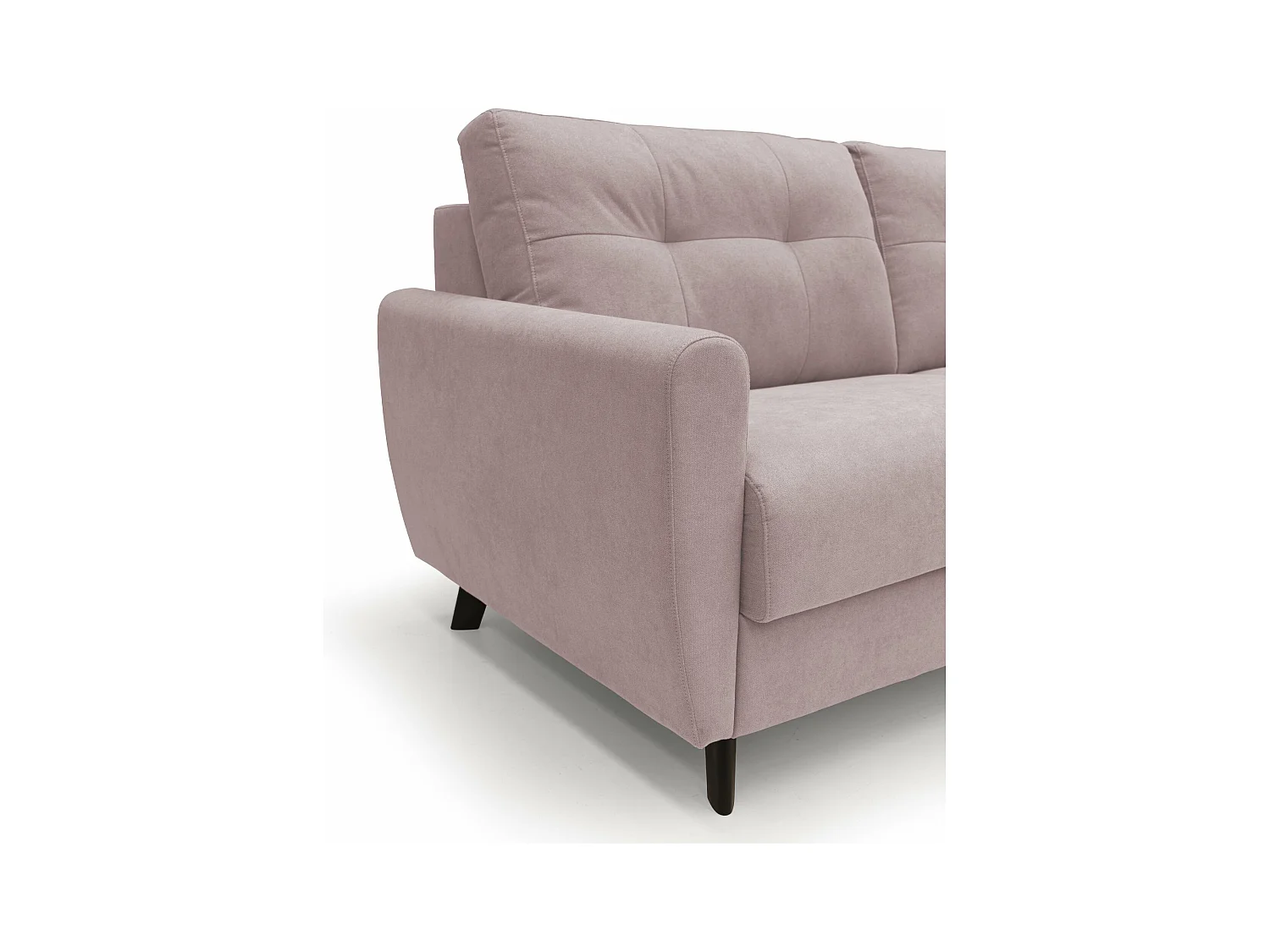 Callisto Schlafsofa aus weichem, wasserfestem Stoff T02 188 cm (mat. 140x197) rosa