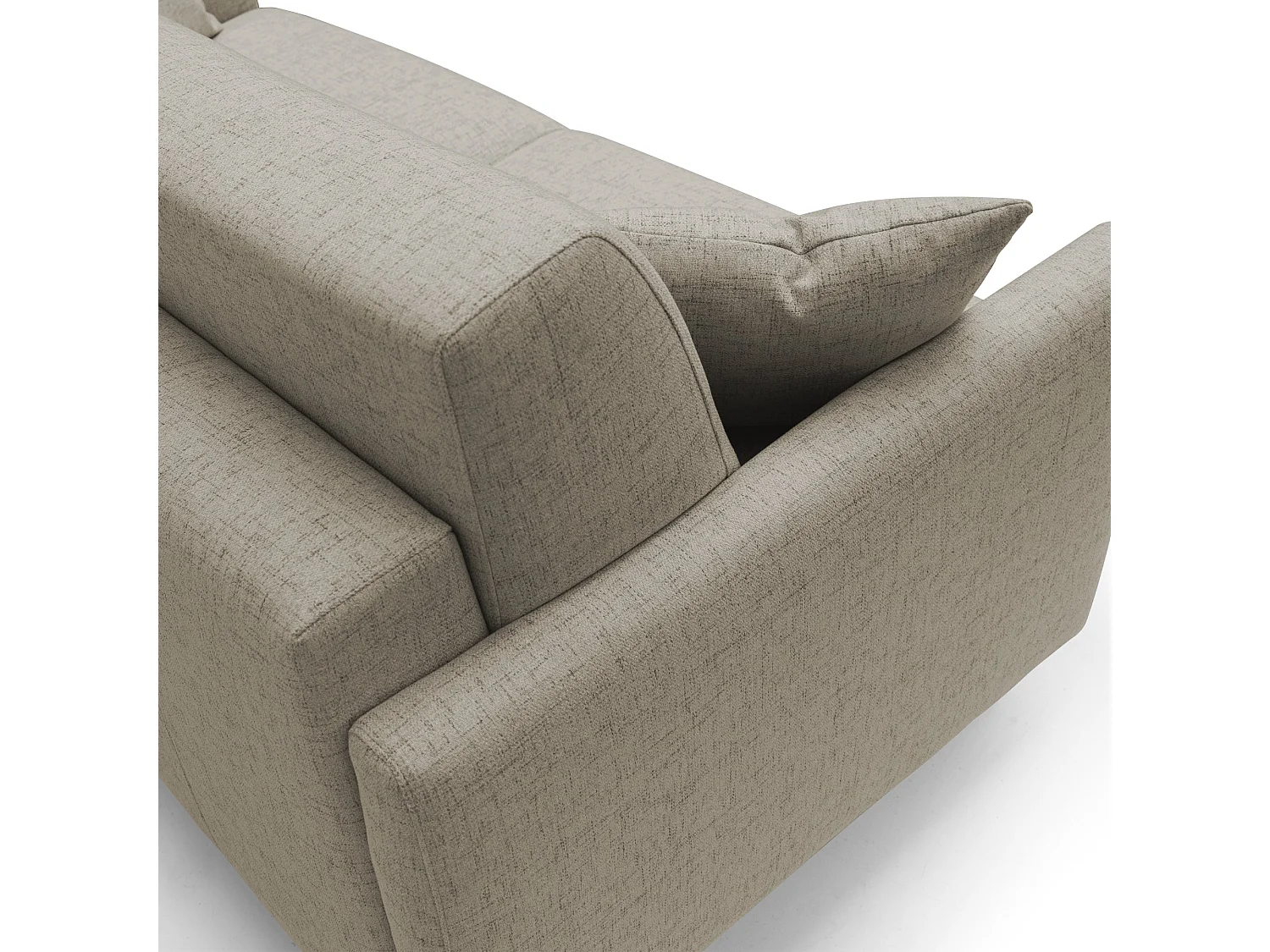 Edgar Schlafsofa aus wasserfestem felis Stoff T03 180 cm (mat. 140x197) braun