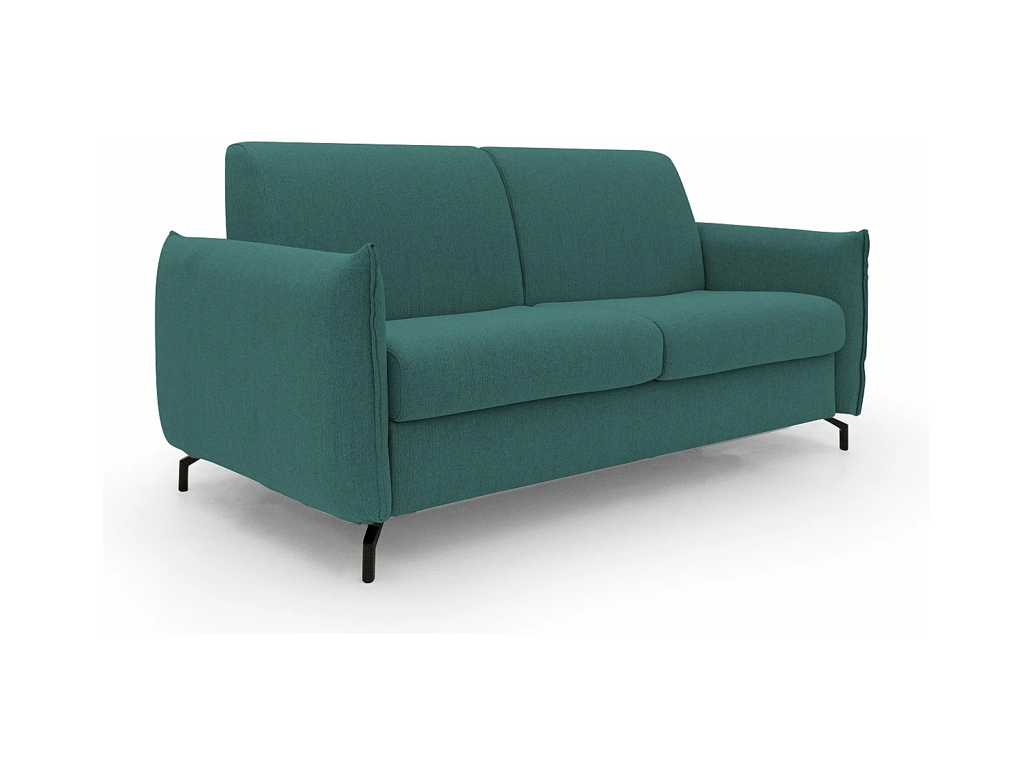 Scarlet Canapé lit convertible en tissu coton mixte imperméable T19 195 cm (mat.140x197) bleu canard
