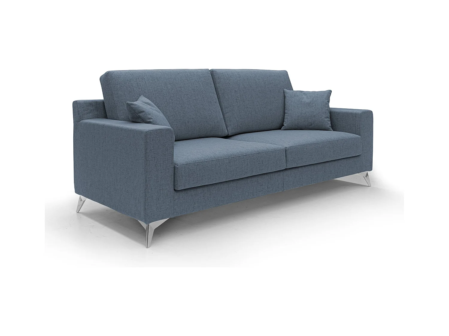 Michael Canapé en tissu imperméable antitache T03 146 cm bleu