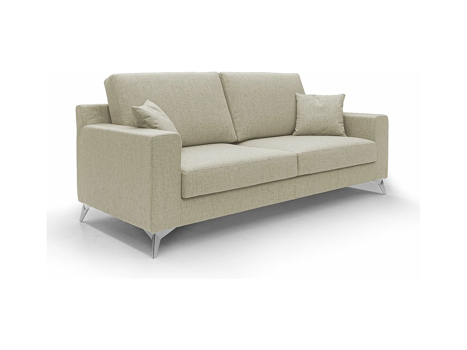 Michael Sofa aus schmutzabweisendem, wasserfestem Stoff T03 166 cm Beige