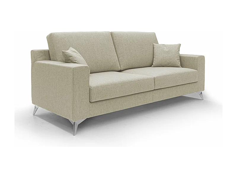Michael Sofa aus schmutzabweisendem, wasserfestem Stoff T03 166 cm Beige