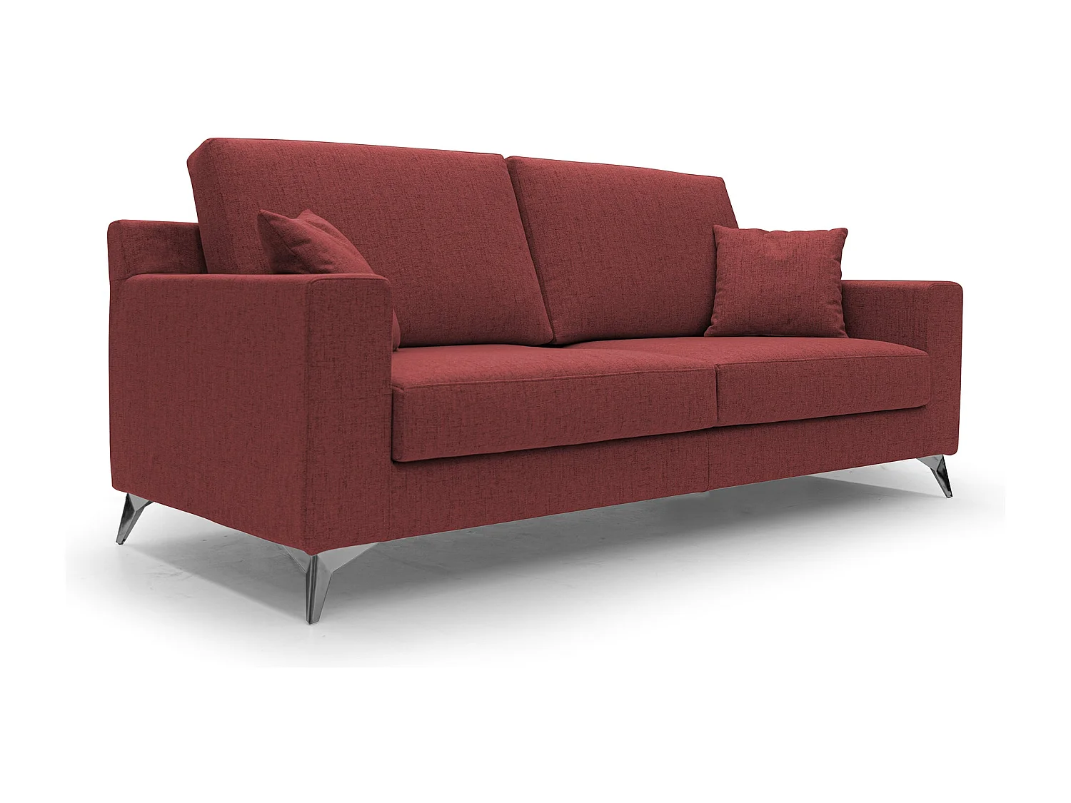 Michael Sofa aus schmutzabweisendem, wasserfestem Stoff T03 166 cm Rot