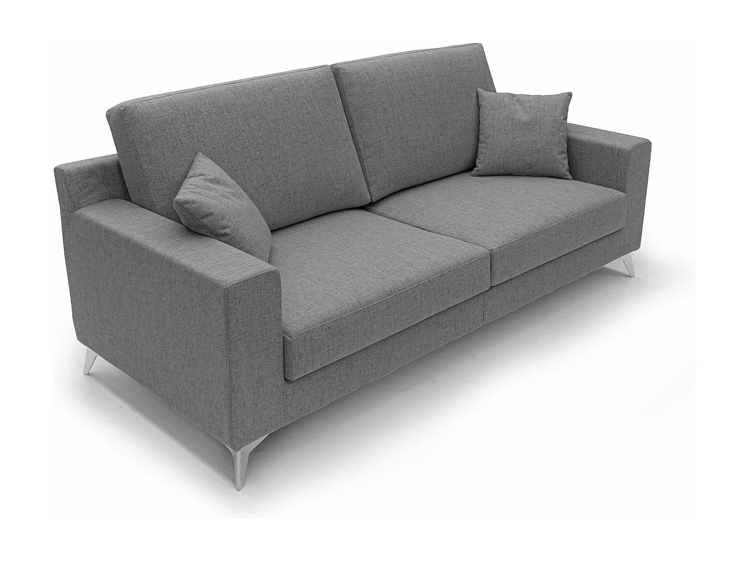 Michael Canapé de tela impermeable y antimanchas 186 cm Gris