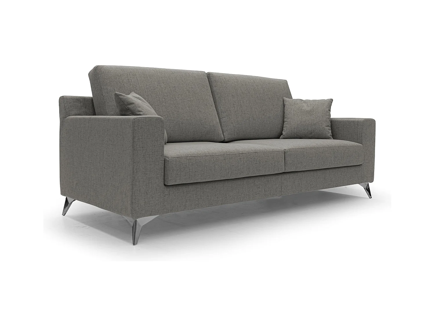 Michael Canapé en tissu imperméable antitache T03 206 cm taupe