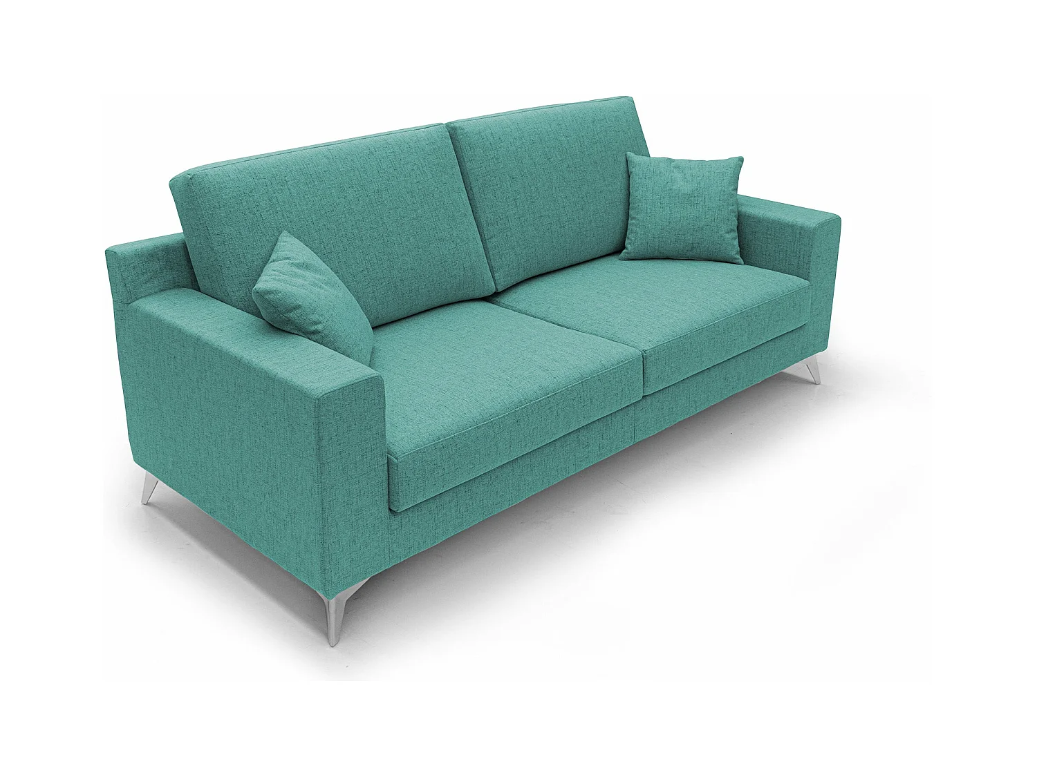 Michael Sofa aus schmutzabweisendem, wasserfestem Stoff T03 186 cm Aquamarin