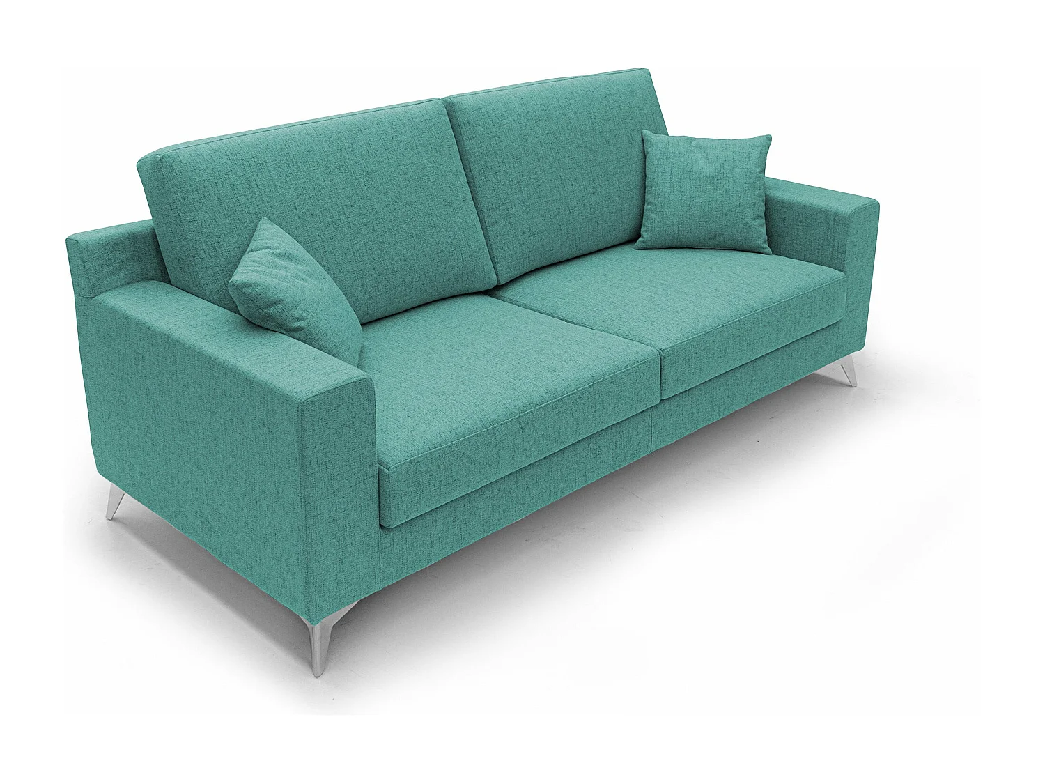 Michael Sofa aus schmutzabweisendem, wasserfestem Stoff T03 186 cm Aquamarin