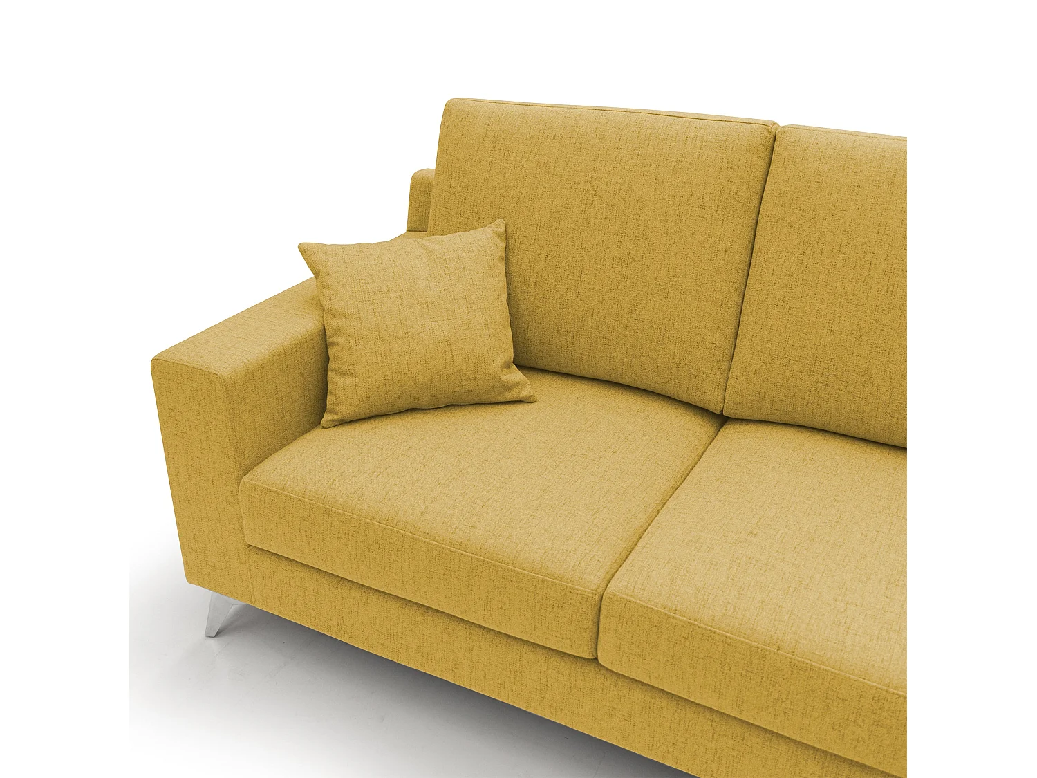 Michael Sofa aus schmutzabweisendem, wasserfestem Stoff T03 186 cm Gelb