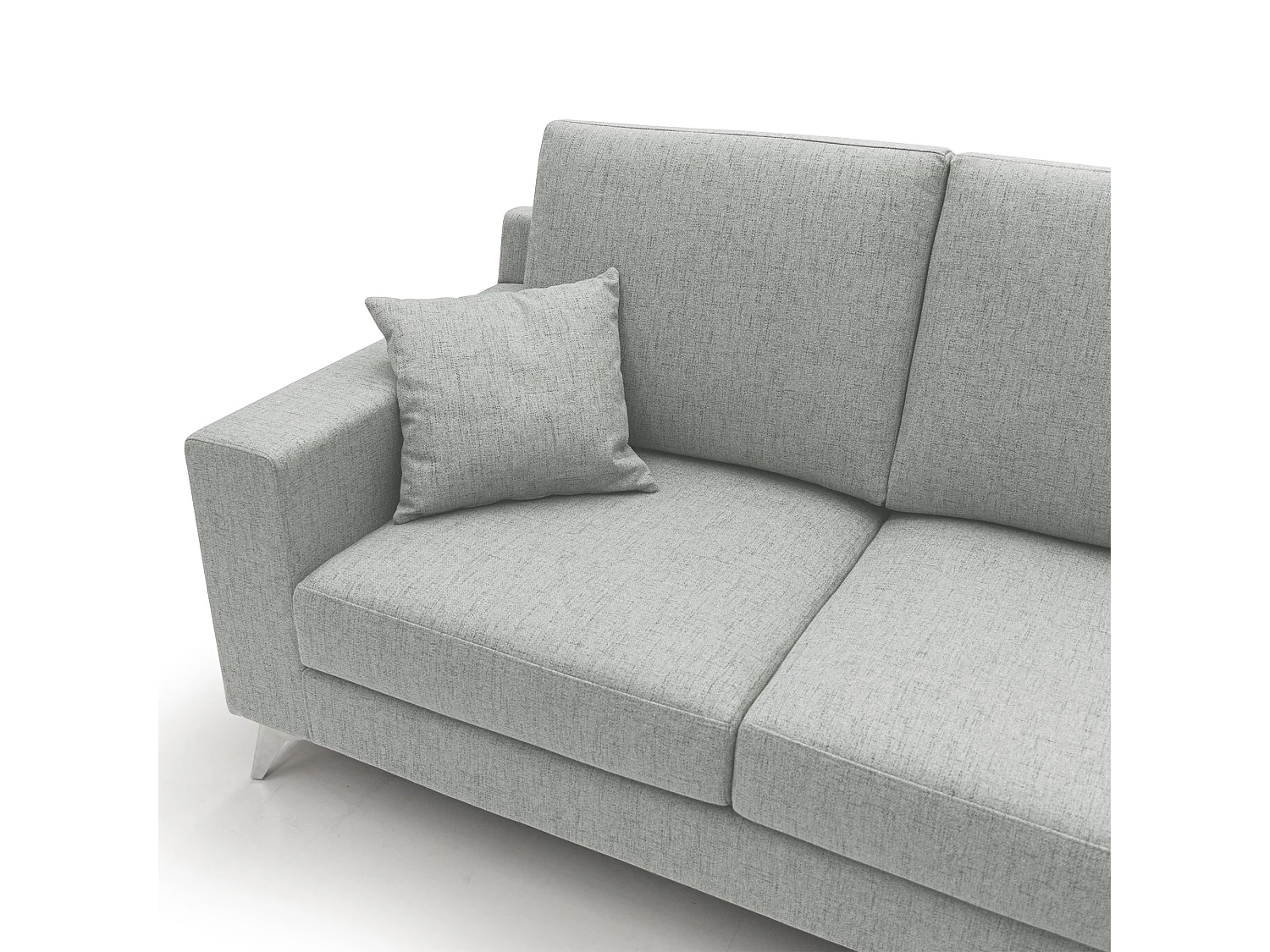 Michael Sofa aus schmutzabweisendem, wasserfestem Stoff T03 146 cm Hellgrau