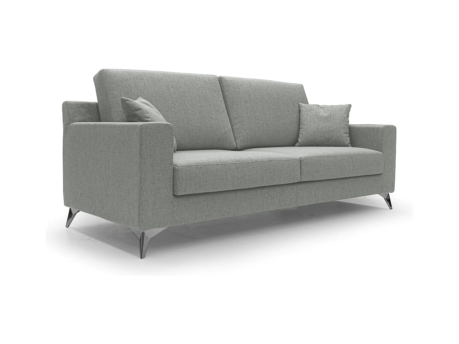Michael Canapé en tissu imperméable antitache T03 166 cm gris clair