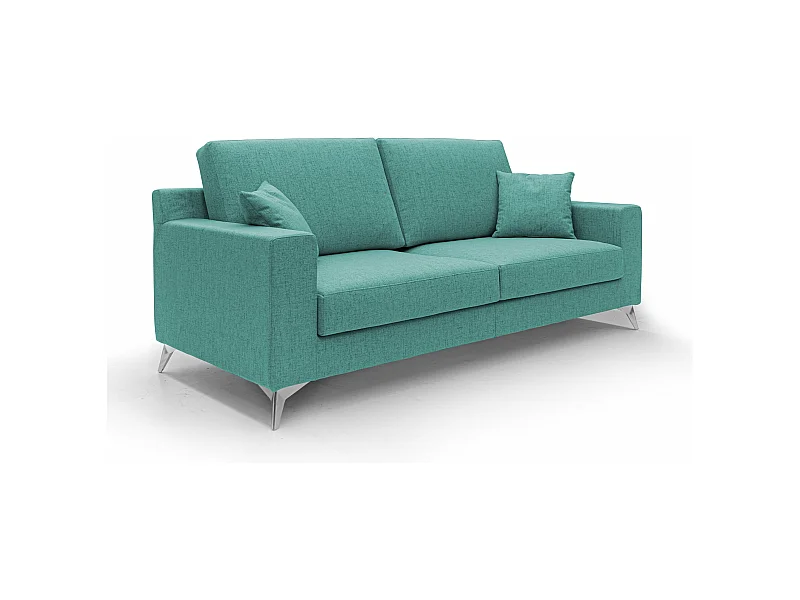 Michael Sofa aus schmutzabweisendem, wasserfestem Stoff T03 146 cm Aquamarin