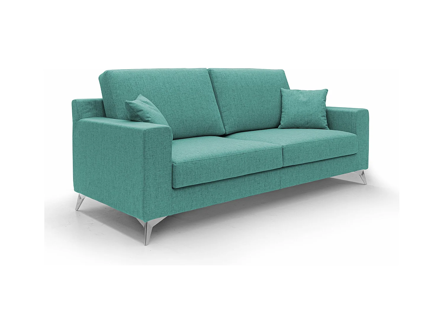 Michael Canapé en tissu imperméable antitache T03 146 cm vert aquamarine