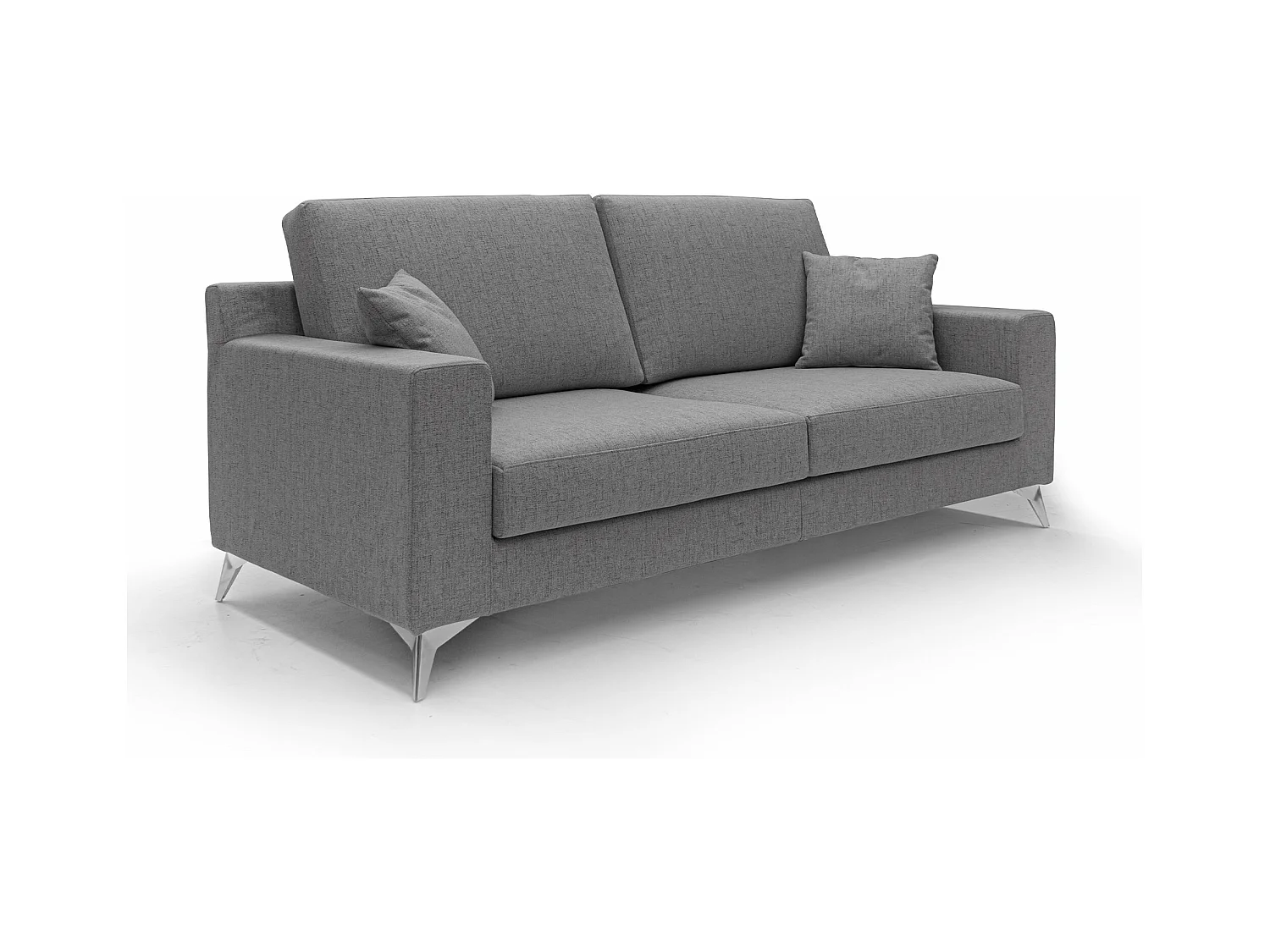 Michael Canapé en tissu imperméable antitache T03 166 cm gris
