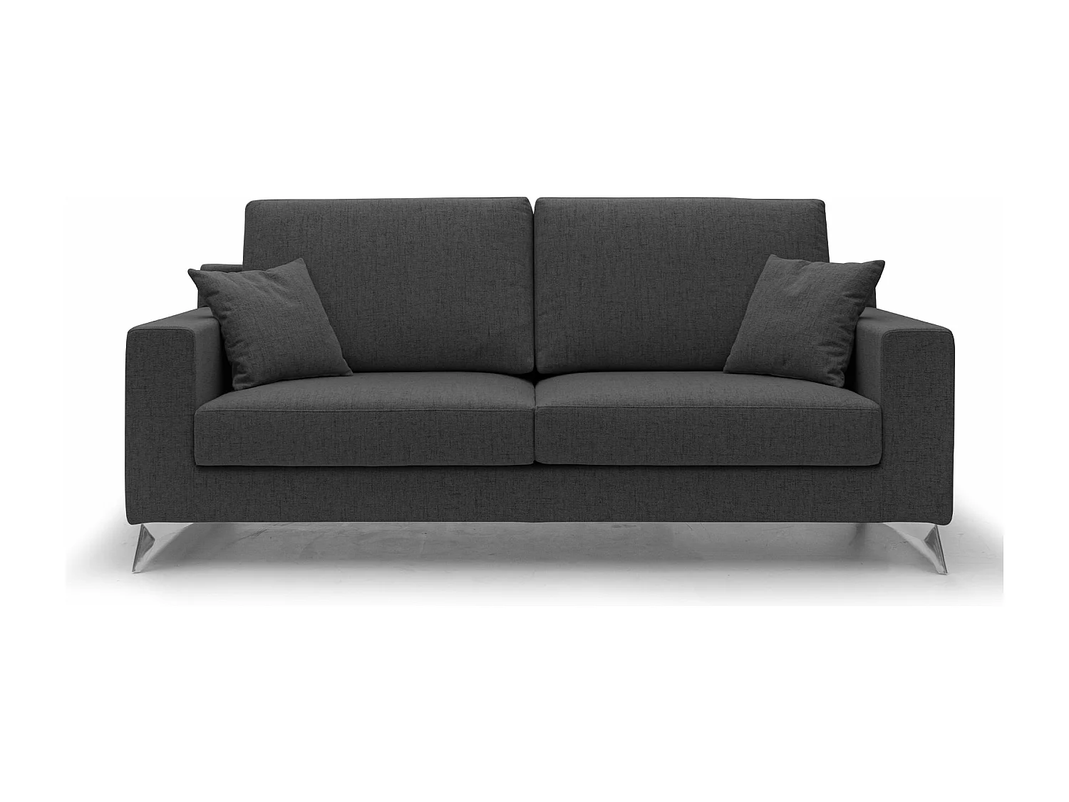 Michael Canapé en tissu imperméable antitache T03 206 cm anthracite