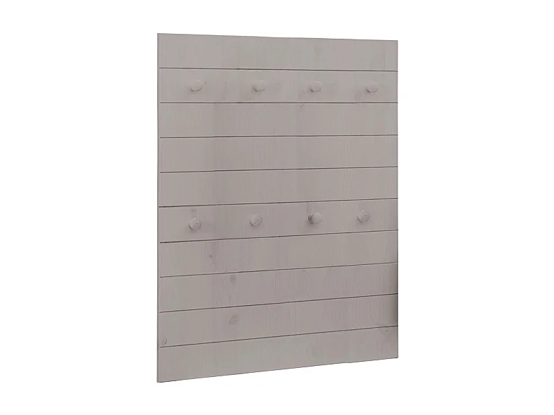 Ella | Pannello da parete con 8 ganci in grigio