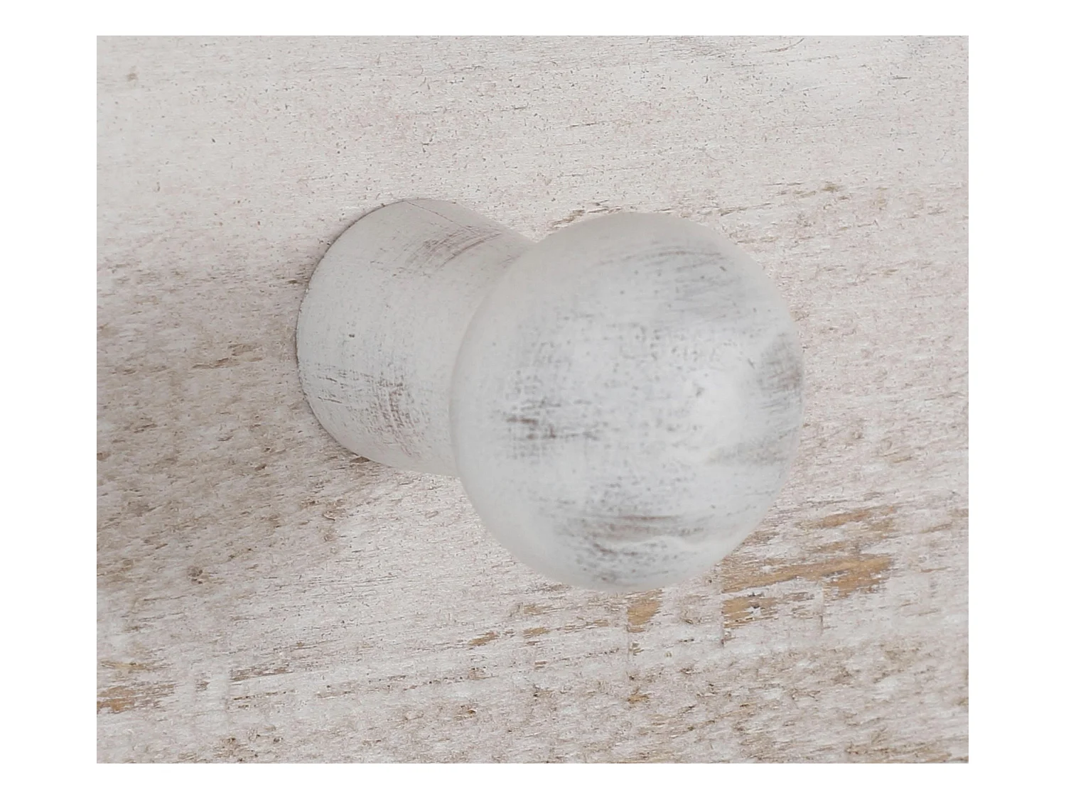 Auckland | Panel mural con 5 ganchos y 1 estante en blanco crema