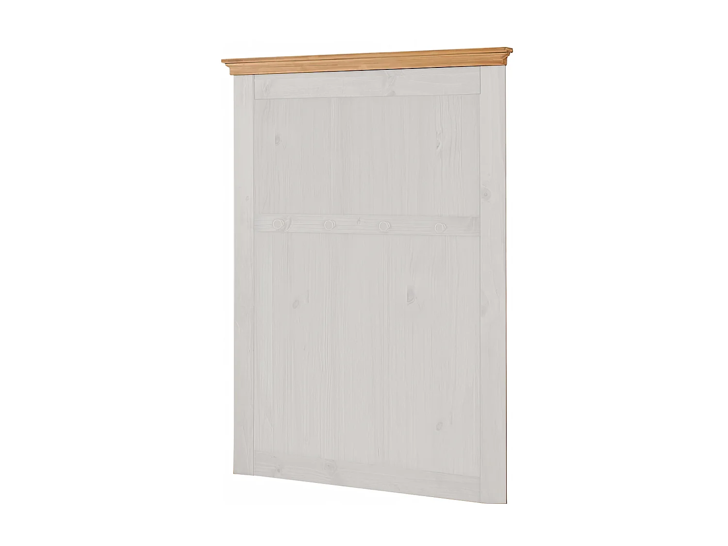 Sasha | Wandpaneel met 4 haken in wit hout