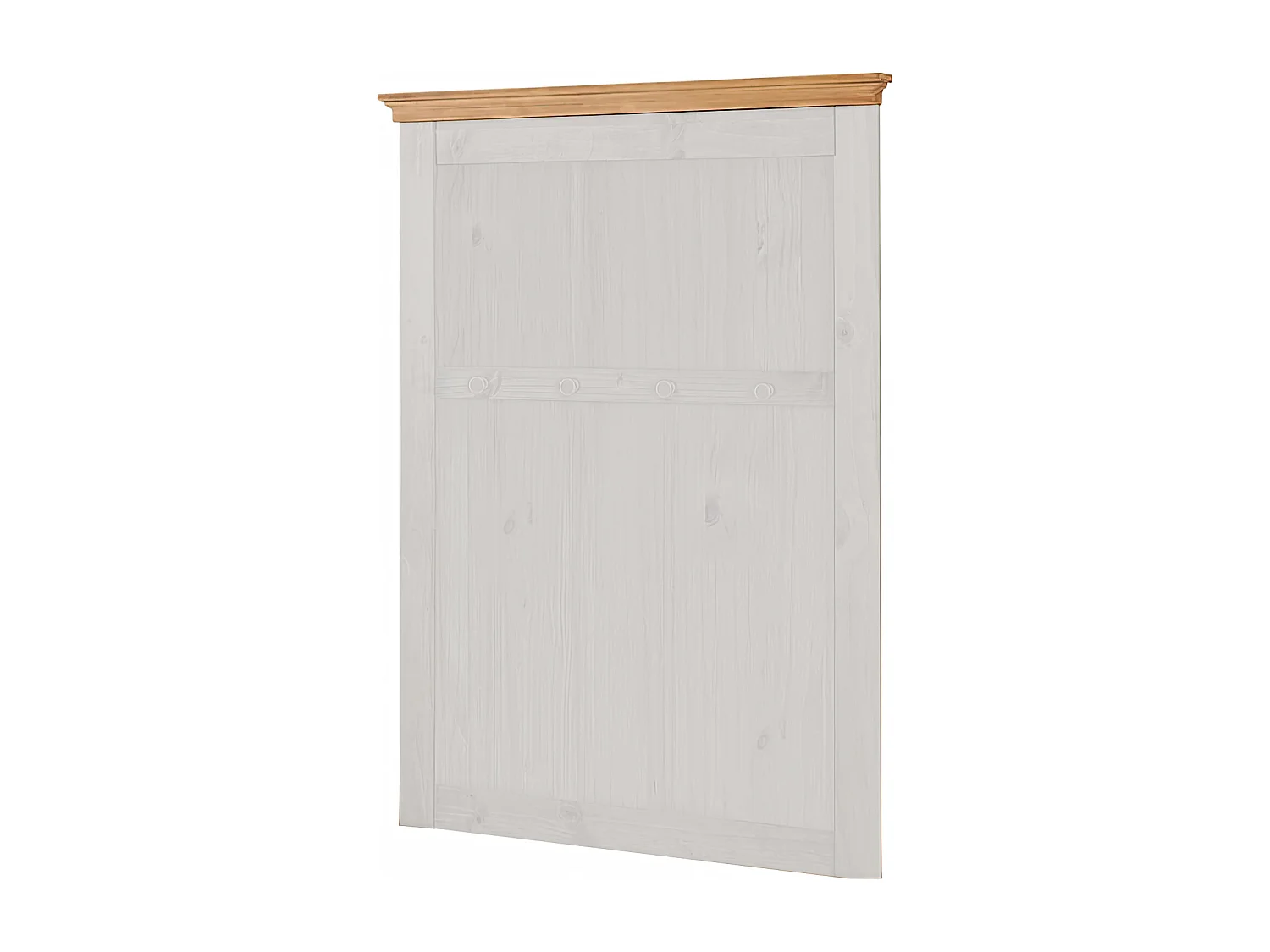 Sasha | Panel de pared con 4 ganchos en madera blanca