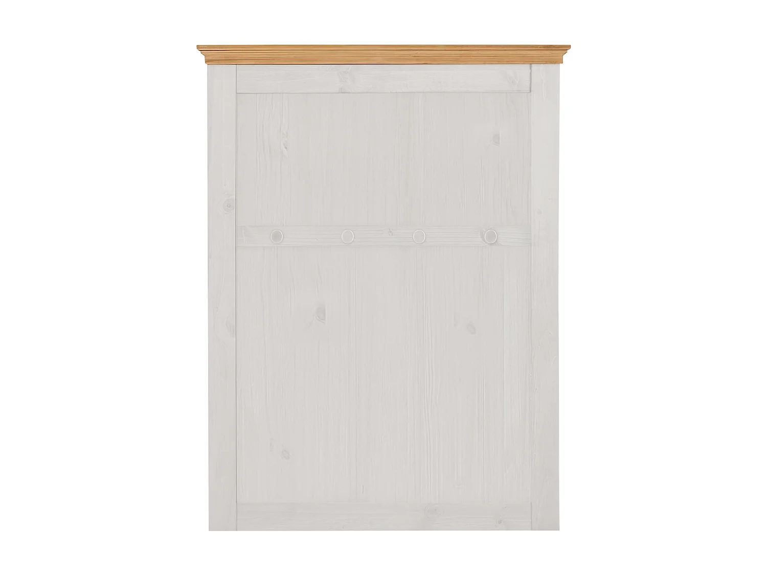 Sasha | Panel de pared con 4 ganchos en madera blanca