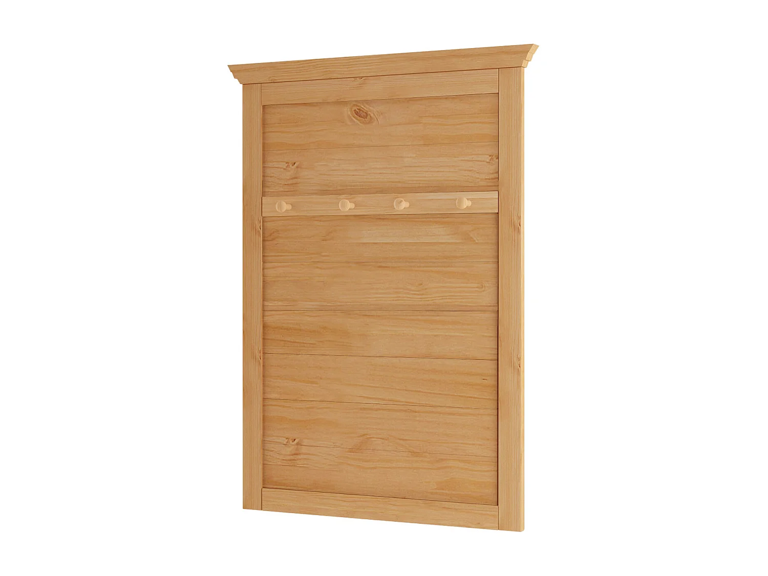 Selma | Panneau mural avec 4 crochets en pin