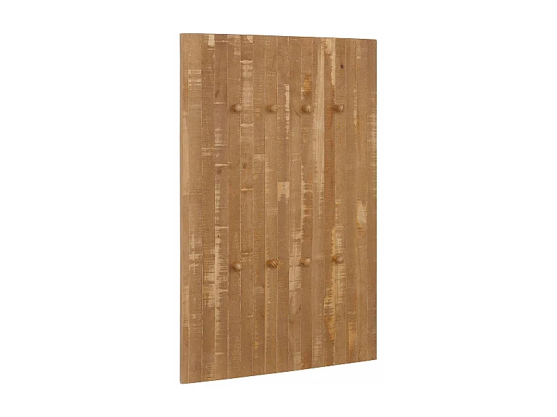 Rondo | Wandpaneel met 8 haken in MDF Natur