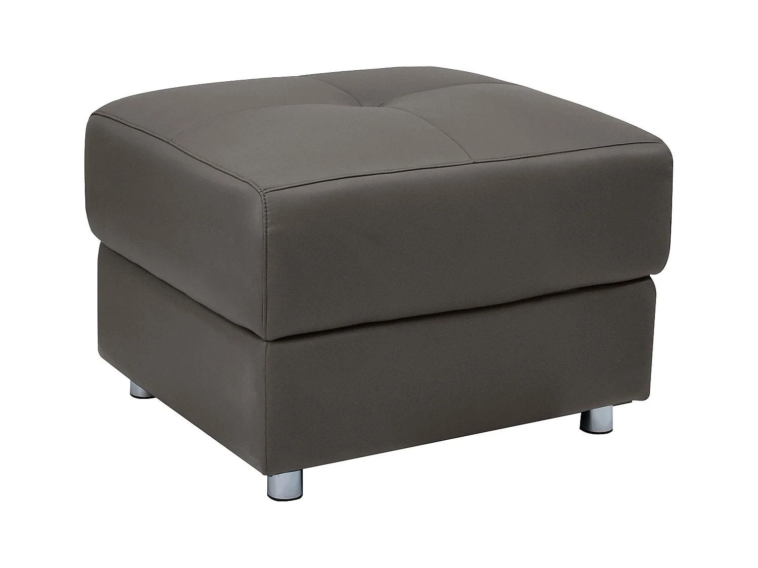 Pareli | Pouf en cuir Marron PU