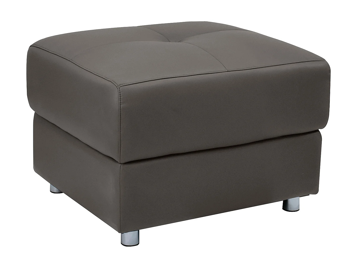 Pareli | Pouf en cuir Marron PU