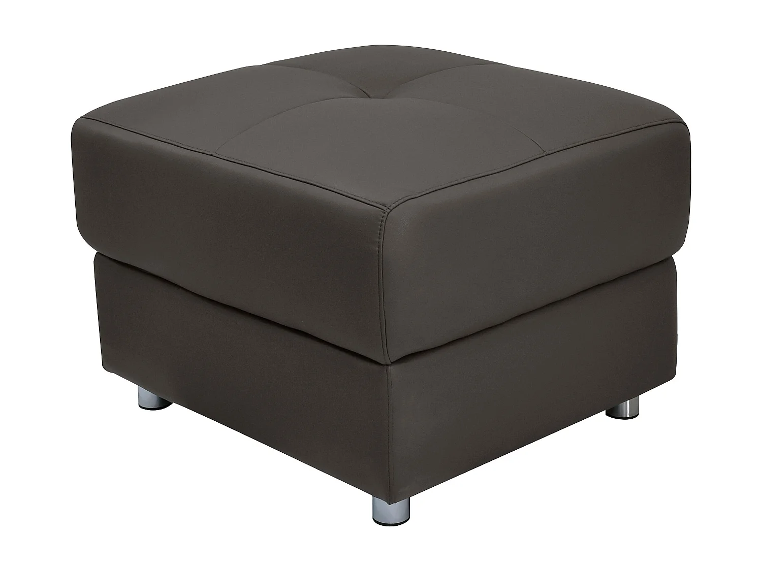 Pareli | Pouf en cuir Marron PU