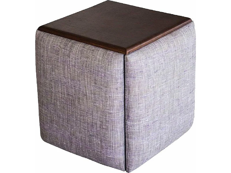 Mexico | Tabouret en bois de manguier gris / marron / métal