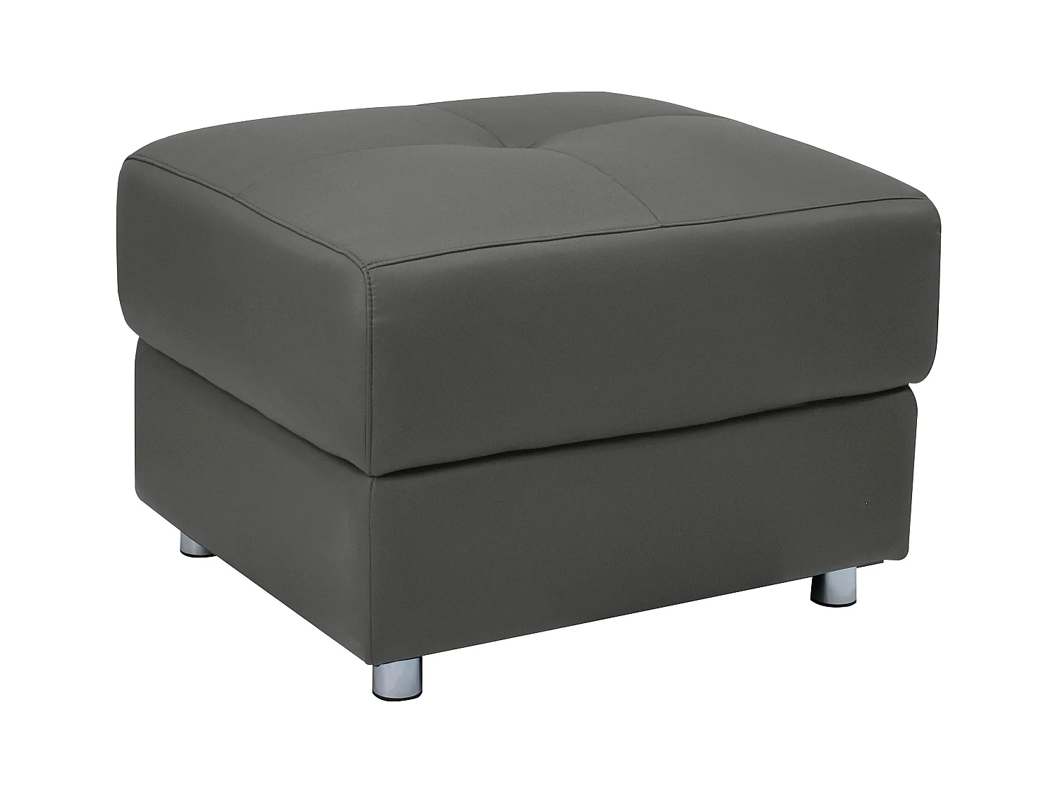 Pareli | Pouf en PU noir