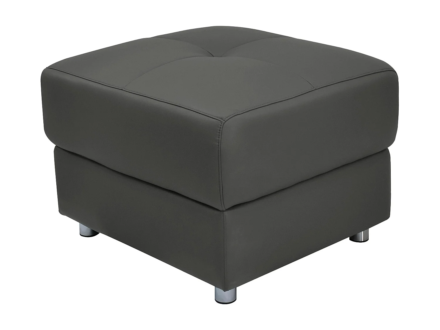 Pareli | Pouf en PU noir