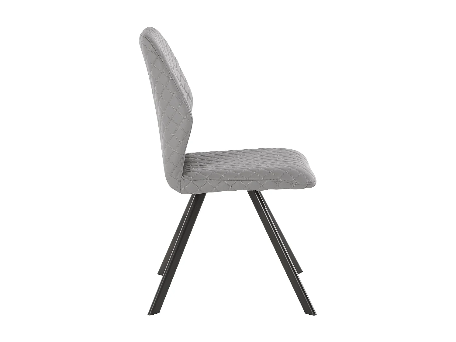 Isobel | Fauteuil de salle à manger en PU gris, 2 pièces